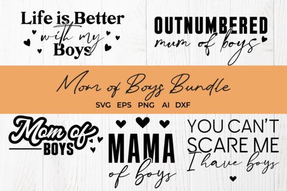 A Design Review of the Mom of Boys SVG Bundle