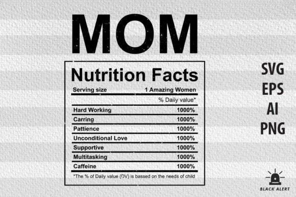 A Designer's Review of the Mom Nutrition Facts Embroidery Design