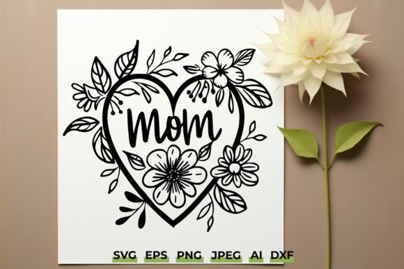 A Designer’s Review: The Mom Flower Heart SVG