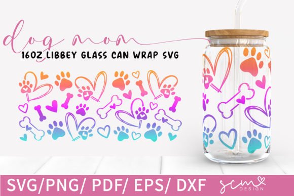 A Real Designer's Review of the Dog Mom 16oz Libbey Dog Paws SVG