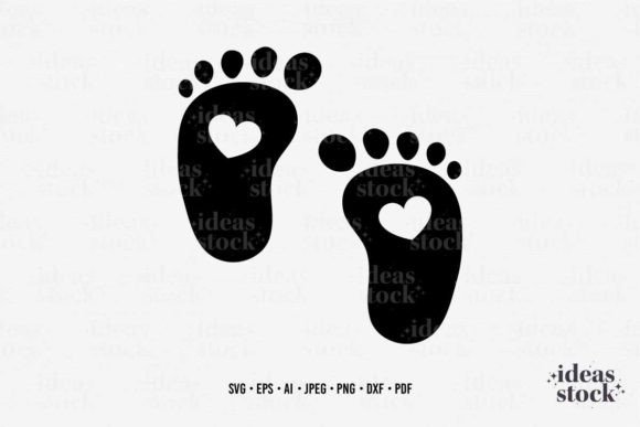 Baby Footprint SVG for Mom & Motherhood