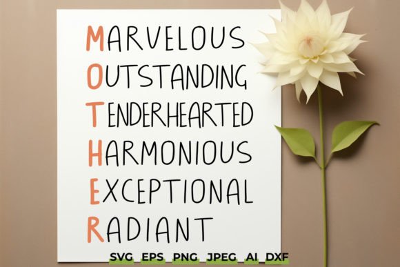 Blessed Mom Word Art for Professional Embroidery