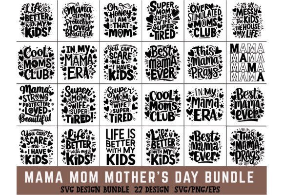Mama Mom Mother’s Day SVG PNG Bundle: A Designer’s Review